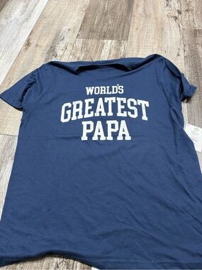 World's Greatest Papa Navy Blue Tee
